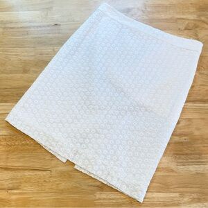 J. Crew Eyelet Pencil Skirt